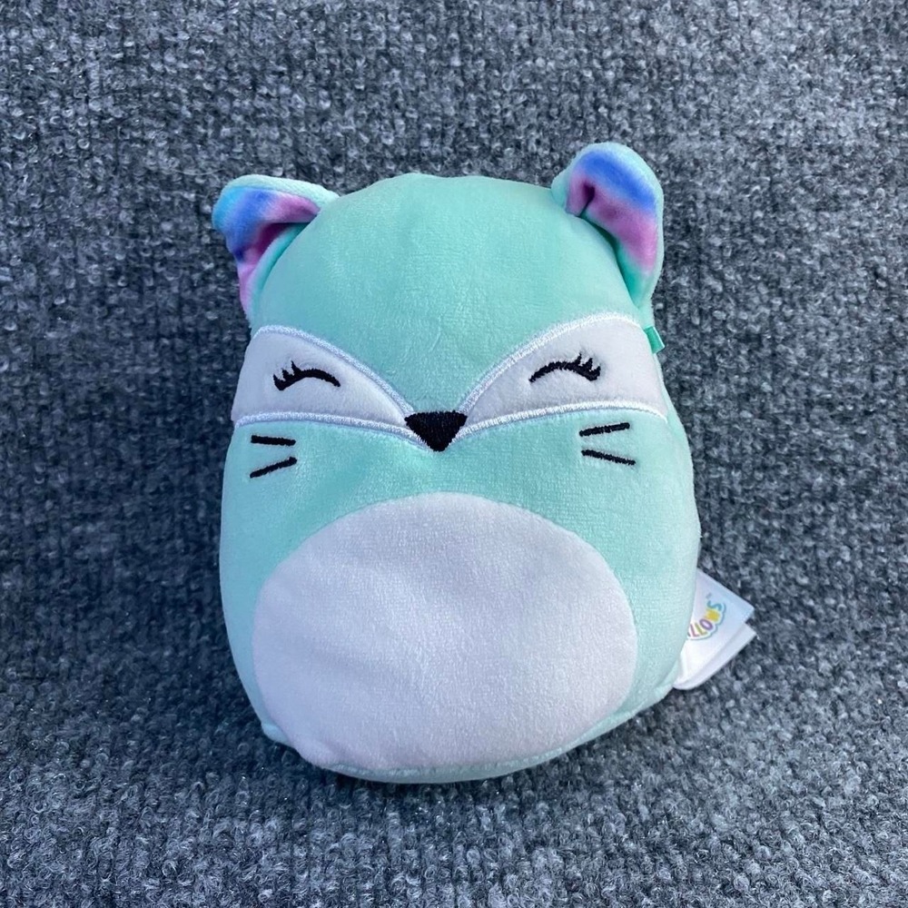 SQUISHMALLOWS RIENNE ARTIC FOX JADE GREEN BLUE STUFFED ANIMAL TOY PLUSH